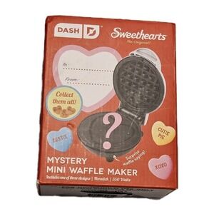 Dash Sweethearts Mystery Mini Waffle Maker New Valentine's Day Gift